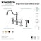Kingston Brass KS3791PXBS Restoration Bridge Kitchen Faucet W/ Brass Sprayer, Chrome KS3791PXBS - alternate 2